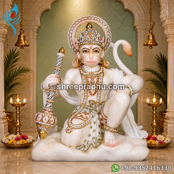 Marble bajrangbali murti