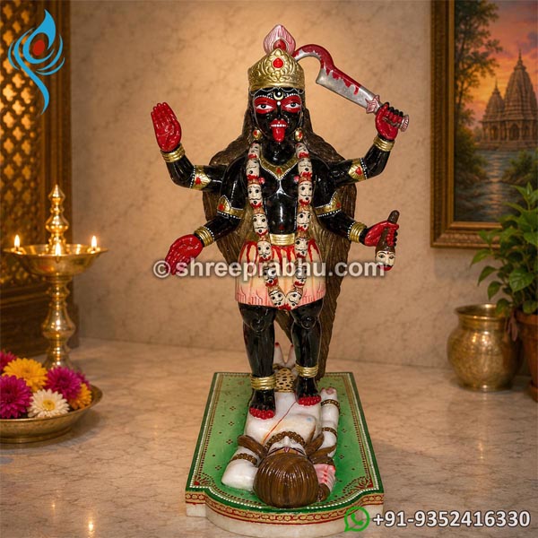Marble dakshina kali marble murti