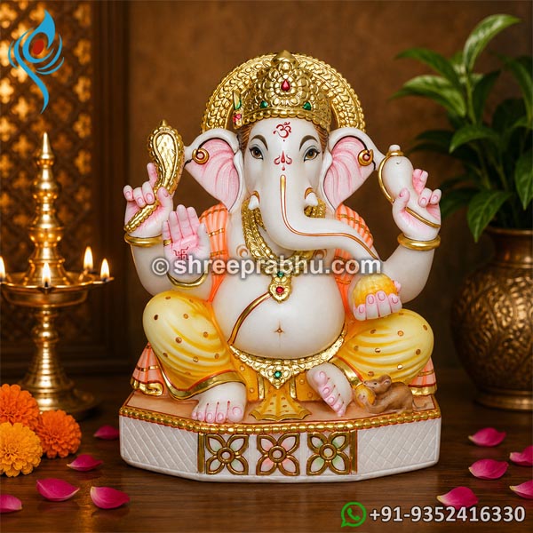 Marble ganesh idol 
