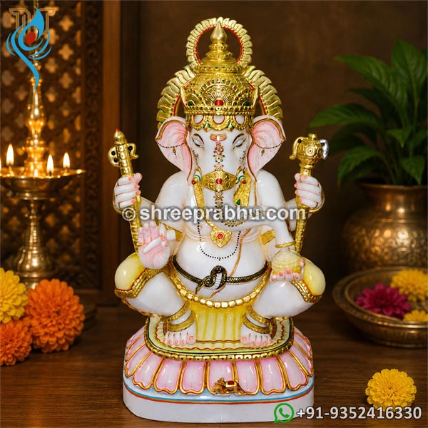 Marble ganesh ji murti