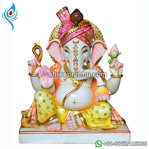 Marble ganesh ji statue
