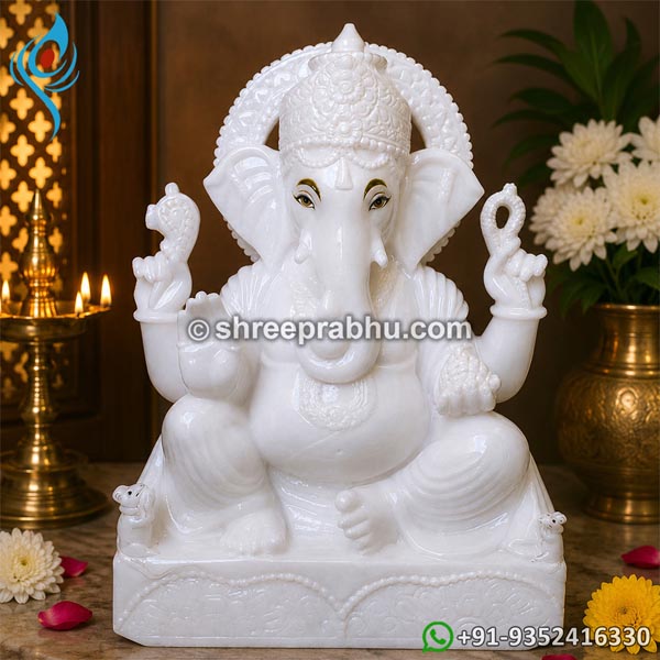 Marble ganesh moorti