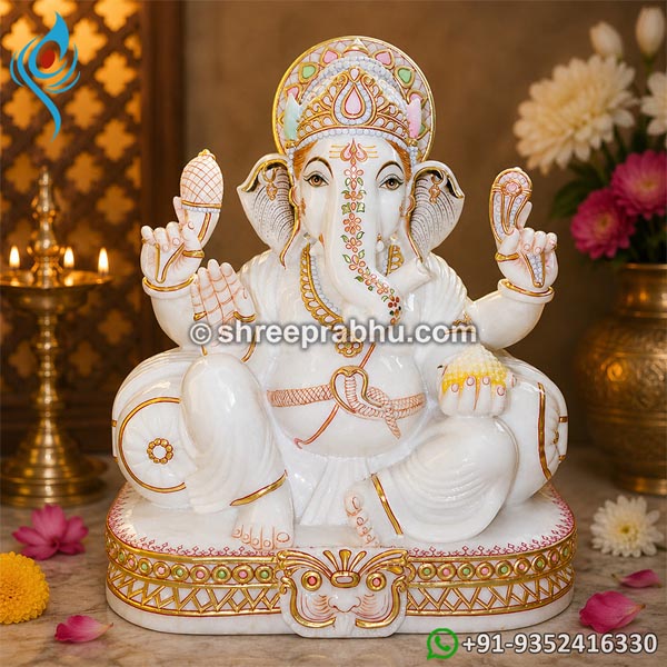 Marble ganesh moorti
