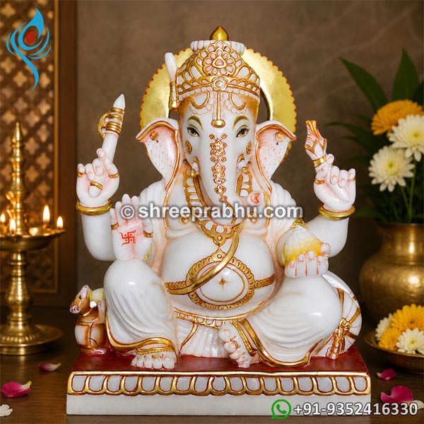 Marble ganesh statue for home
