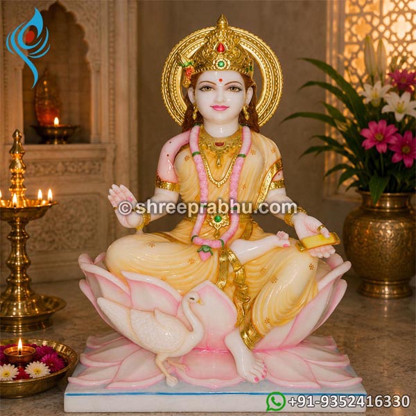 Marble gayatri mata idol