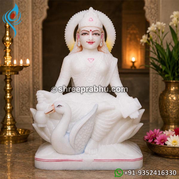 Marble gayatri mata statue