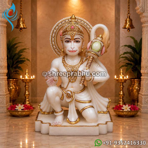 Marble hanuman idol