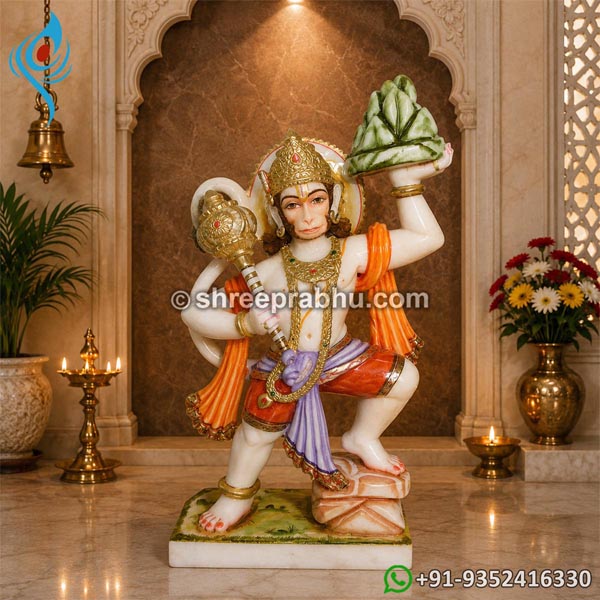 Marble hanuman ji murti