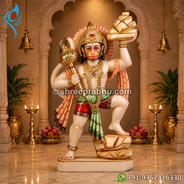 Marble hanuman ji statue