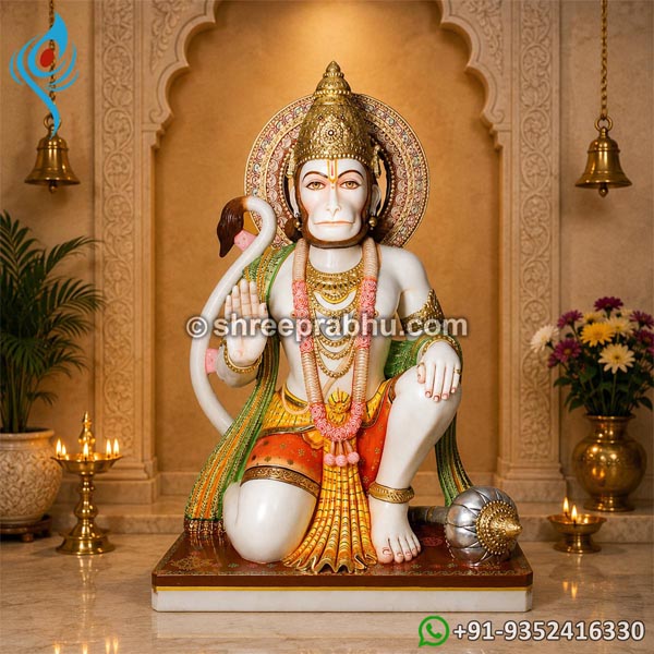 Marble hanuman statue