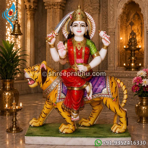 Marble idol of maa durga
