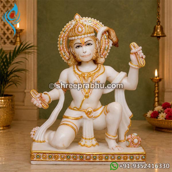 Marble kirtan position hanuman ji with khartaal 