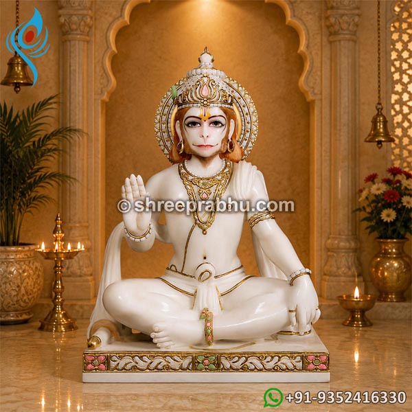 Marble murti hanuman ji