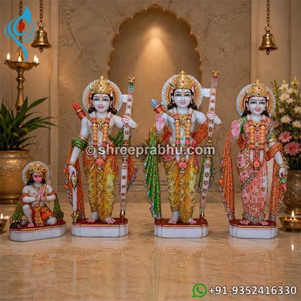 Marble ram darbar murti
