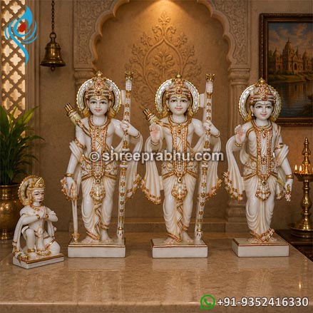 Marble ram darbar murti