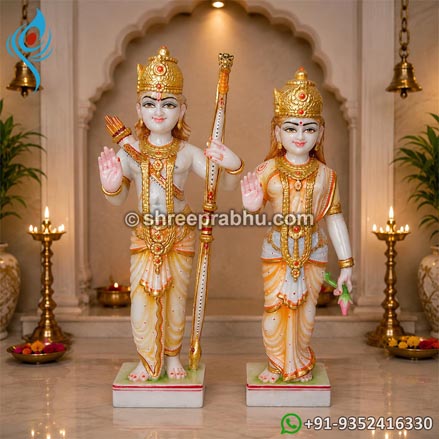 Marble ram sita murti