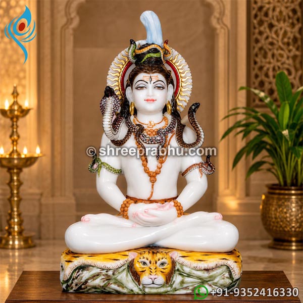 Marble shiv statue