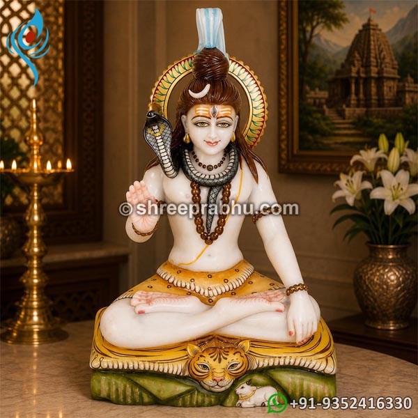 Marble shiva idol