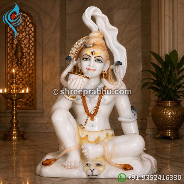 Marble shiva idol