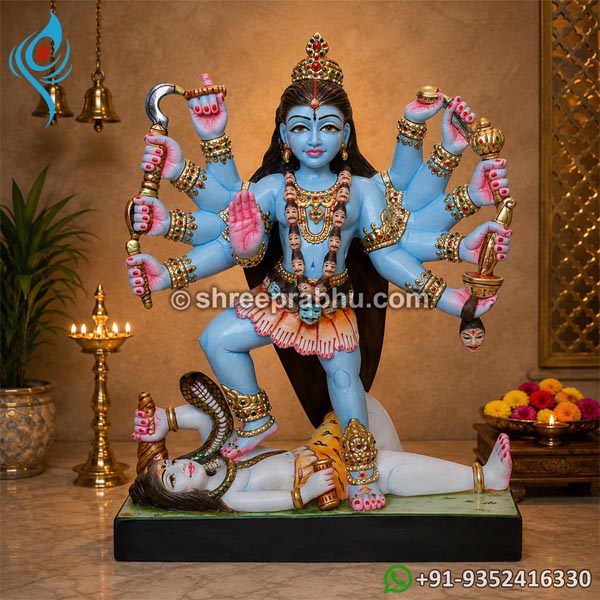 Marble shyama kali statue