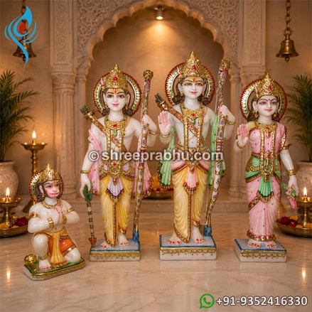 Marble statue of ram darbar