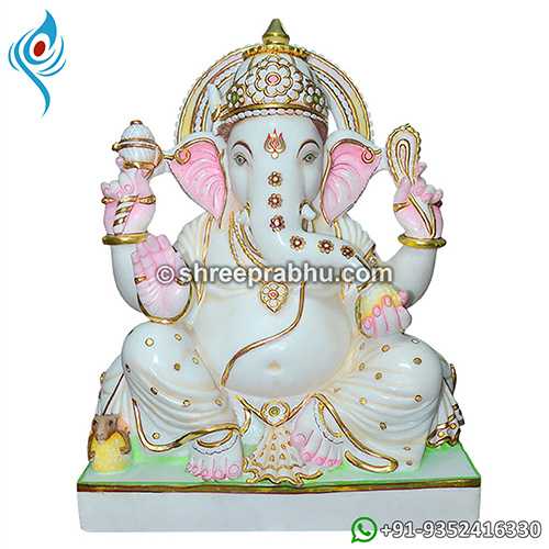 Marble stone ganesha idol