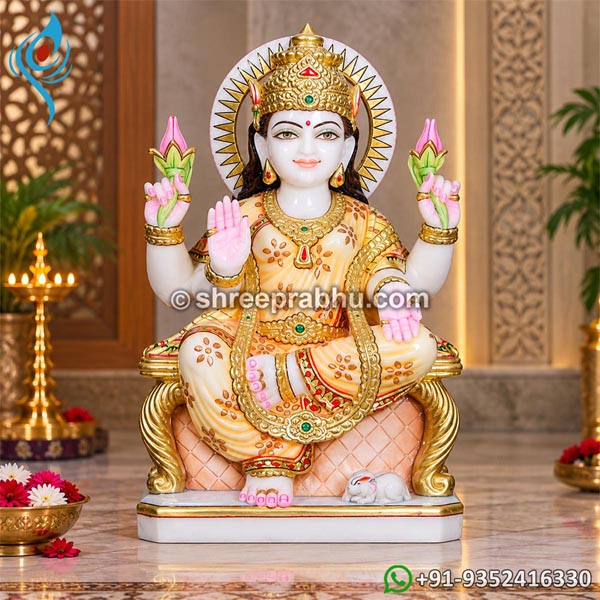Mata Laxmi Marble Statue