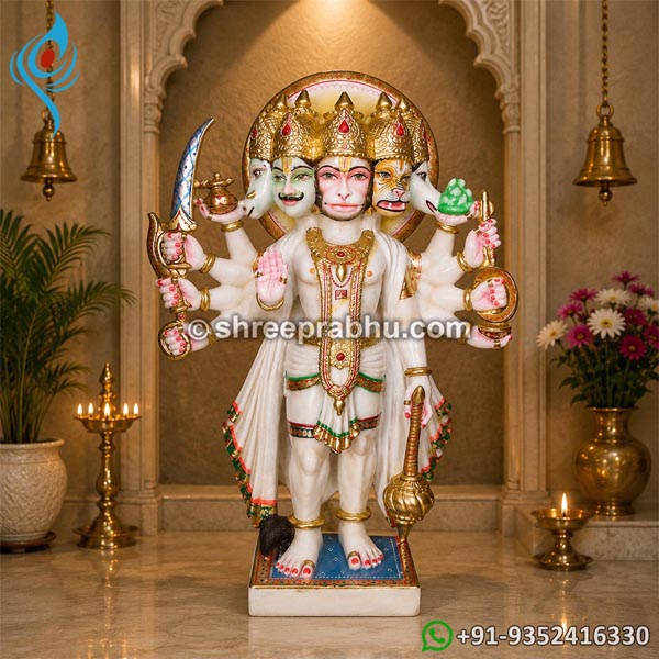 Panchmukhi hanuman marble murti