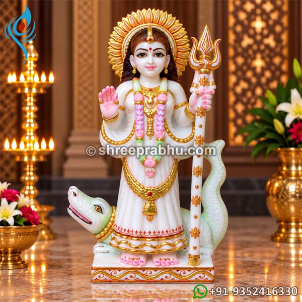 Pure white marble Khodiyar Mata