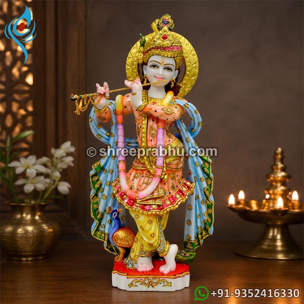 Radha krishna murti marble