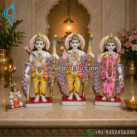 Ram darbar marble moorti