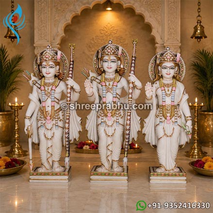 Ram darbar marble moorti