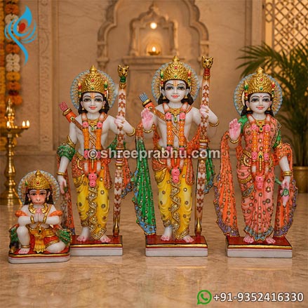 Ram darbar marble moorti
