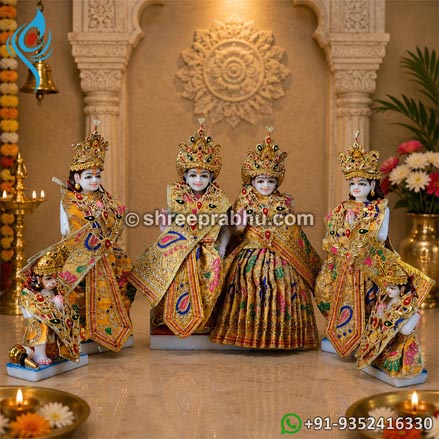 Ram darbar marble moorti