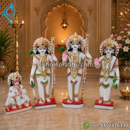 Ram darbar marble murti