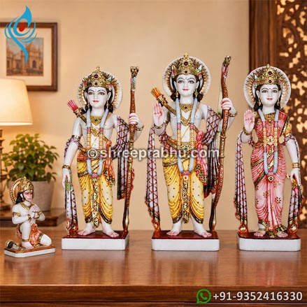 Ram darbar marble statue for home