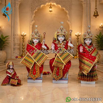 Ram darbar murti marble