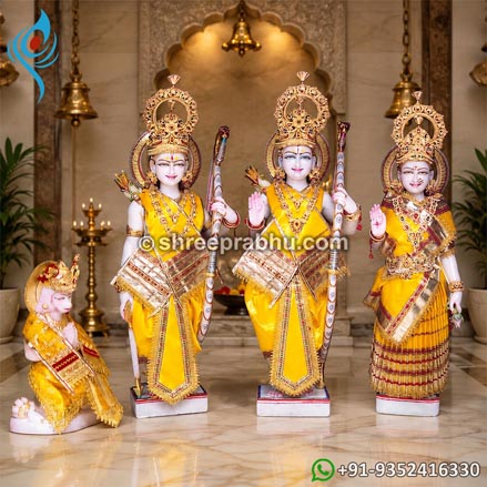 Ram darbar murti with singar