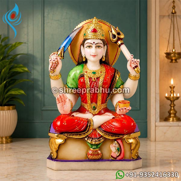 Santoshi Mata Marble Moorti