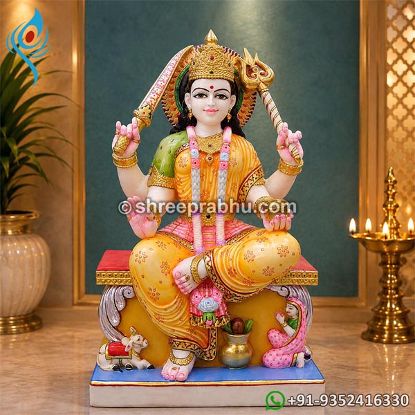 Santoshi Mata Marble Moorti