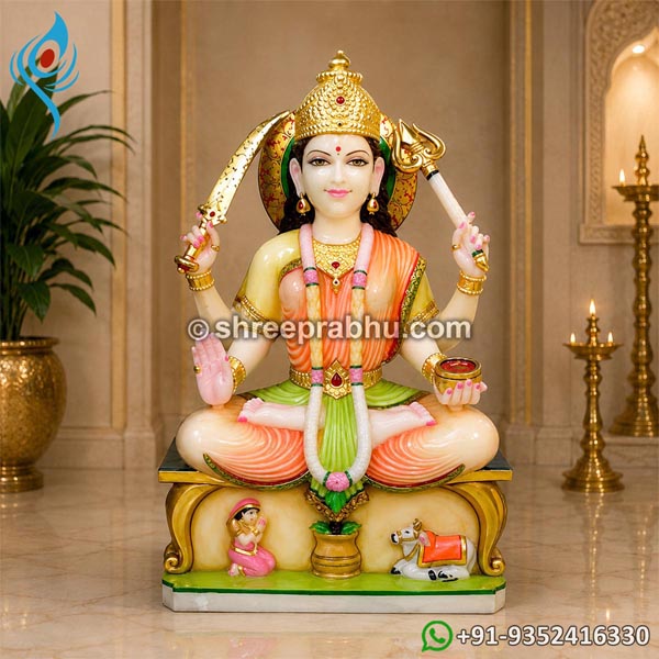 Santoshi Mata Marble Murti