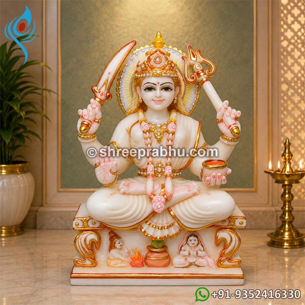 Santoshi Mata Marble Murti