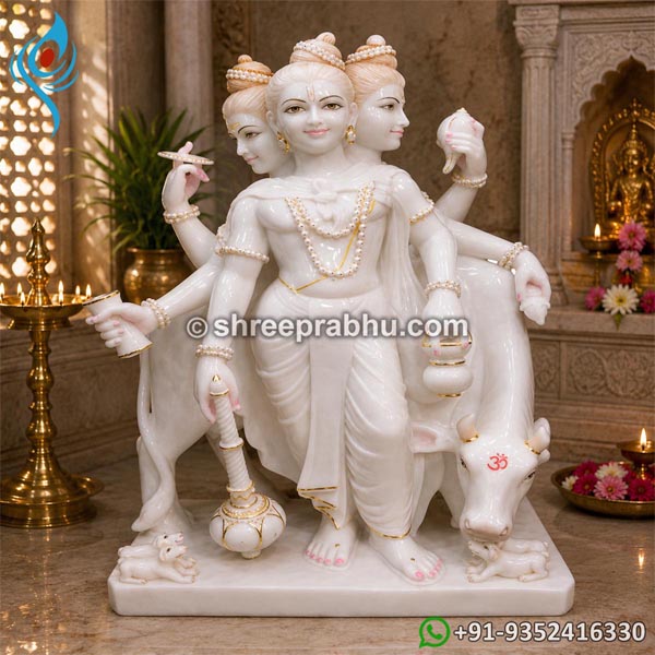 Vietnam Marble Dattatreya Statue