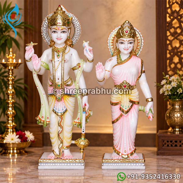 White Marble Laxmi Narayan Murti
