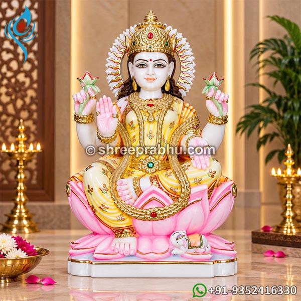 White Marble Laxmi Statues