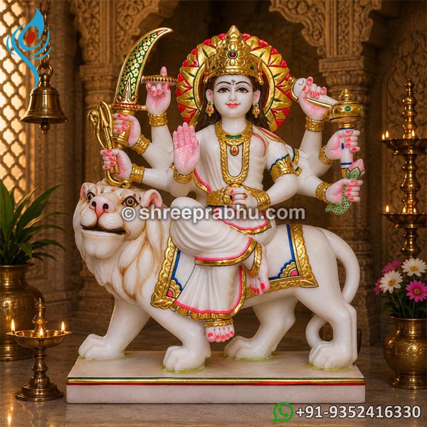 White Marble Murti Mata Rani