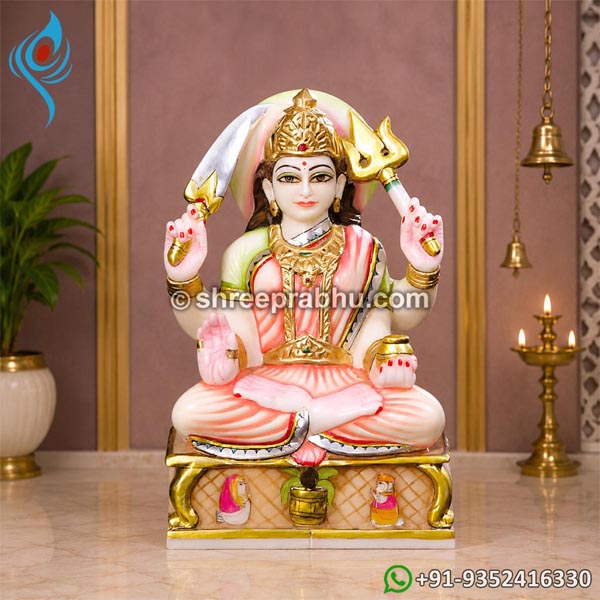 White Marble Santoshi Mata Statue
