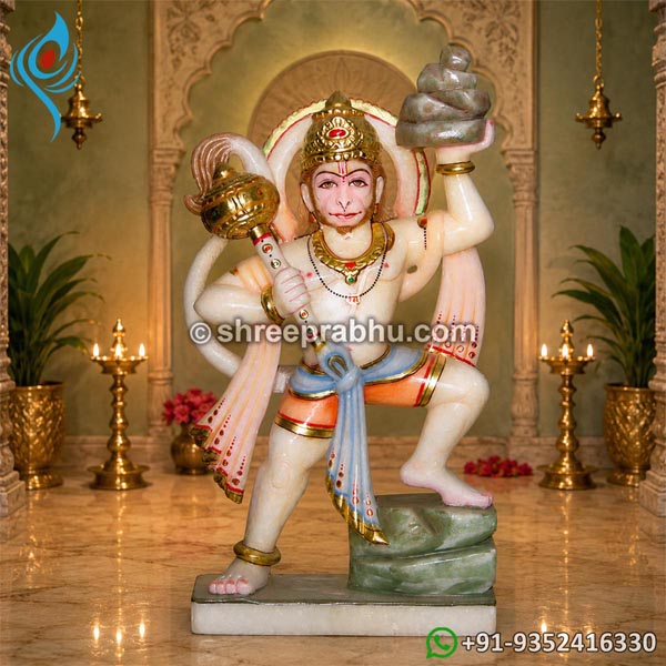 White hanuman murti