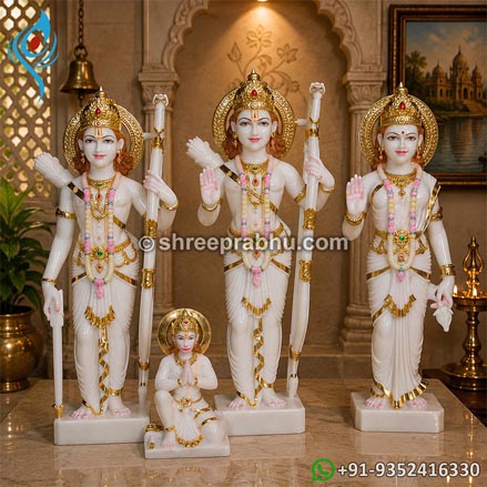 beautiful marble ram darbar statue