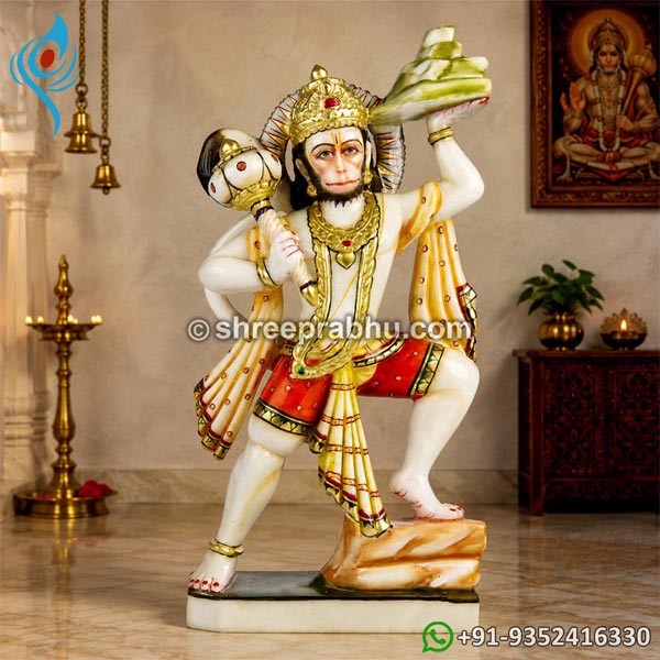 hanuman marble idol